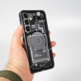 Galaxy S24 Case H&uuml;lle - Gummi Silikon Machine Armor Galaxy Edition ZeroOne - Schwarz