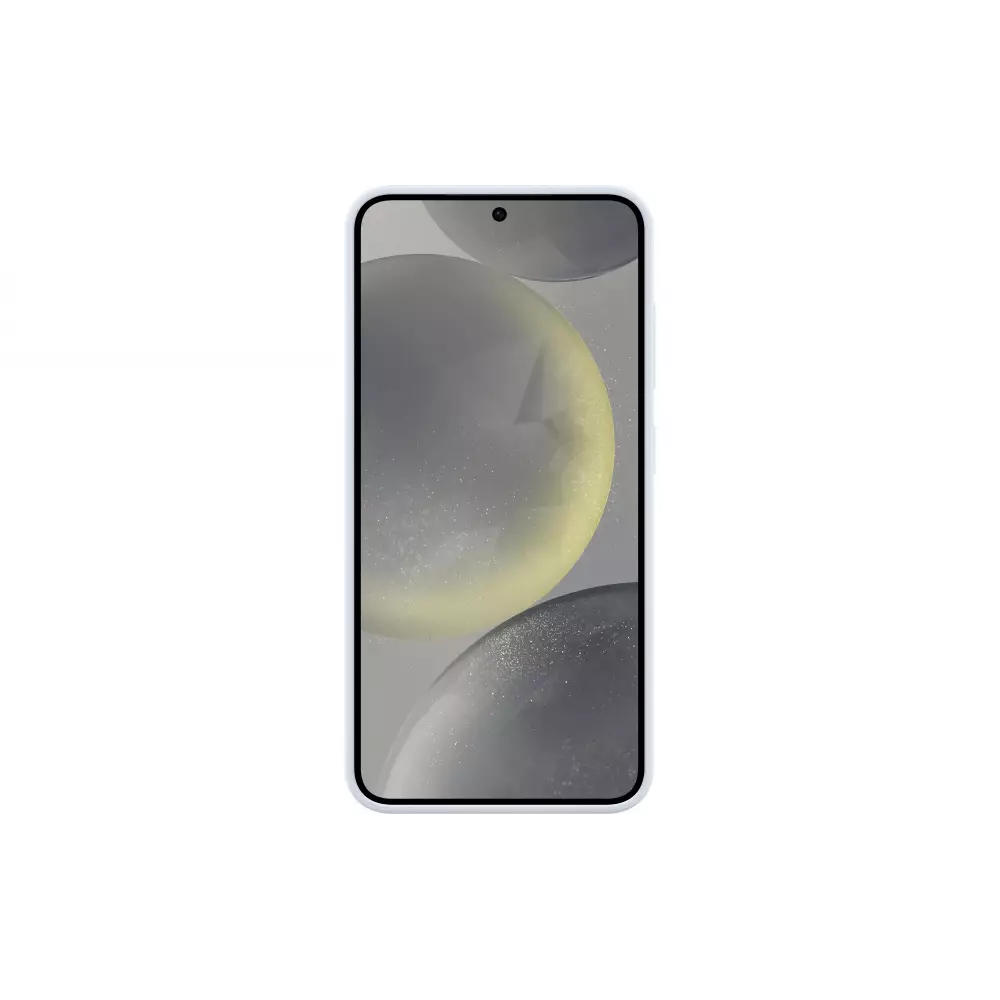 Samsung Galaxy S24+ Case Hülle - Samsung offizielle Soft-Touch-Silikon mit integriertem abnehmbarem Ständer - Hellblau
