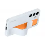 Samsung Galaxy S24+ Case Hülle - Samsung offizielle Soft-Touch-Silikon mit integriertem abnehmbarem Ständer - Hellblau