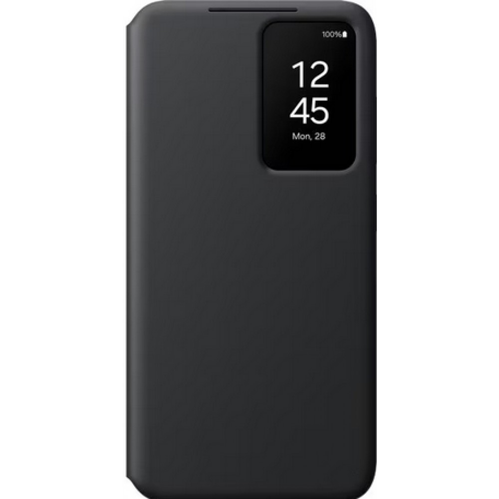 Galaxy S24 Case Hülle - Smart View Wallet Case - Schwarz