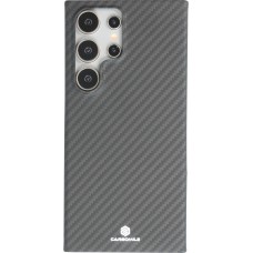 Samsung Galaxy S24 Ultra Case Hülle - Carbomile Schutzcase aus echtem Aramid Carbonfaser - Schwarz