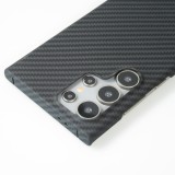 Samsung Galaxy S24 Ultra Case Hülle - Carbomile Schutzcase aus echtem Aramid Carbonfaser - Schwarz