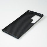 Samsung Galaxy S24 Ultra Case Hülle - Carbomile Schutzcase aus echtem Aramid Carbonfaser - Schwarz