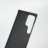 Samsung Galaxy S24 Ultra Case Hülle - Carbomile Schutzcase aus echtem Aramid Carbonfaser - Schwarz