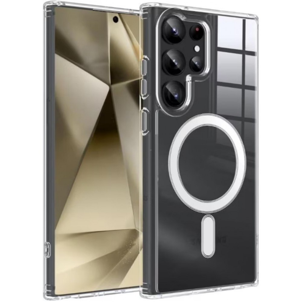 Hülle Samsung Galaxy S25 Ultra - MagSafe kompatibel Gummi transparent TPU Silikon