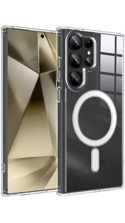 Hülle Samsung Galaxy S24 Ultra - MagSafe kompatibel Gummi transparent TPU Silikon