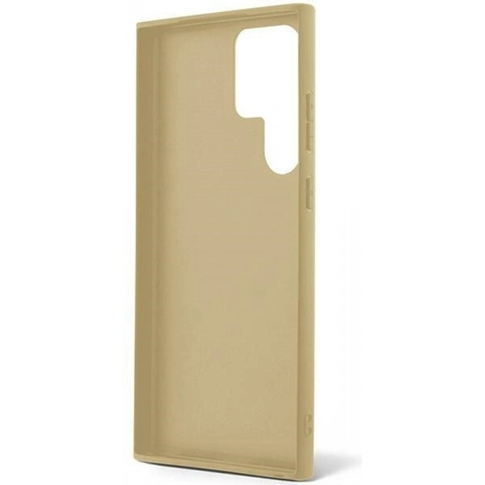 Galaxy S24 Ultra Case H&uuml;lle - Guess Gold Paillettes mit goldenem Metall-Logo - Gold