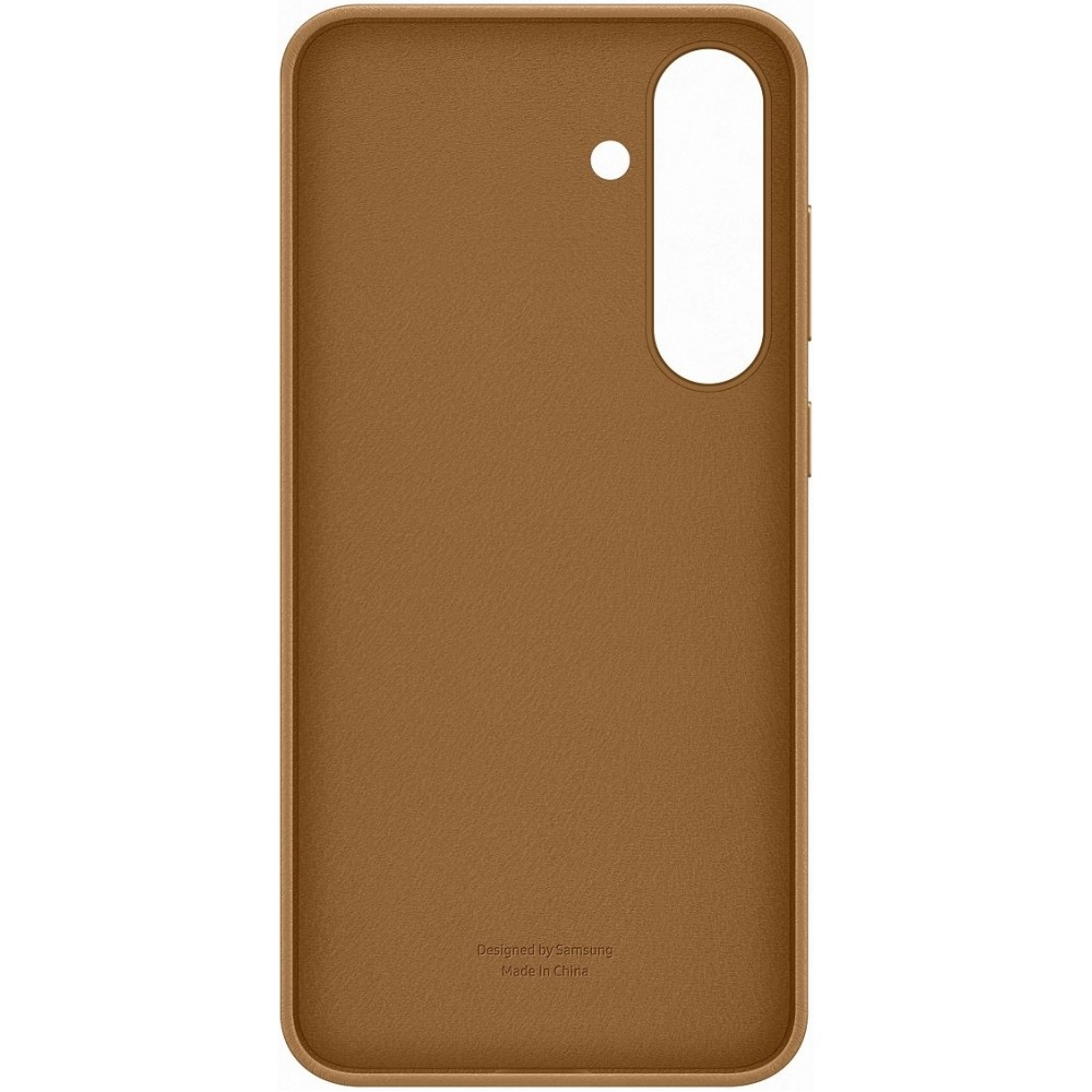 Galaxy S25+ Case H&uuml;lle - Premium Vegan Leder Backcover Kindsuit - Gold