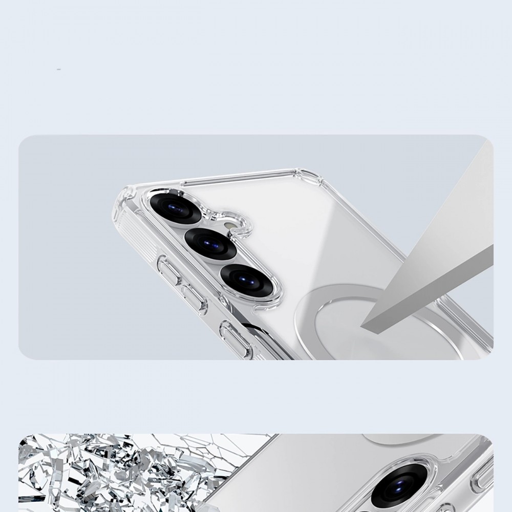 Galaxy S25 Case H&uuml;lle - Nillkin Nature TPU Pro mit MagSafe - Transparent