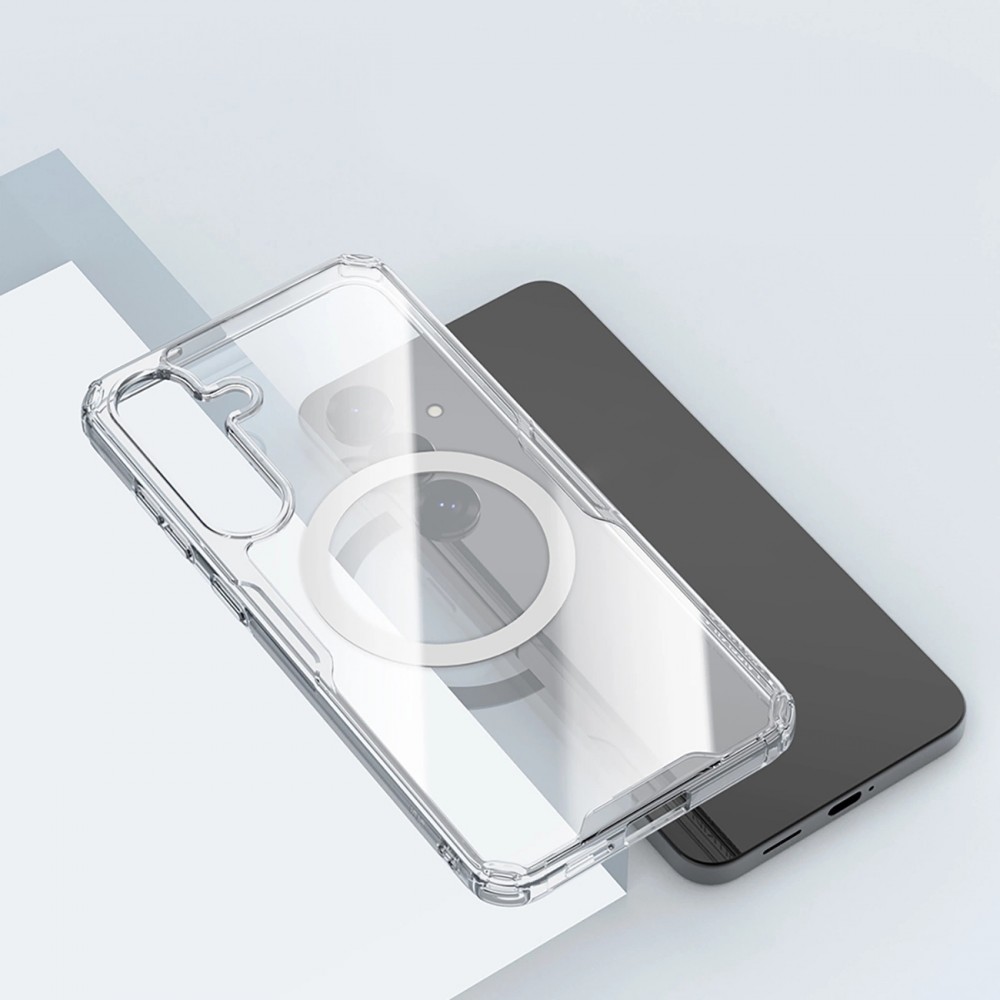 Galaxy S25 Case H&uuml;lle - Nillkin Nature TPU Pro mit MagSafe - Transparent