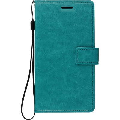 Hülle Samsung Galaxy S10 - Premium Flip Leder Tasche - Türkis