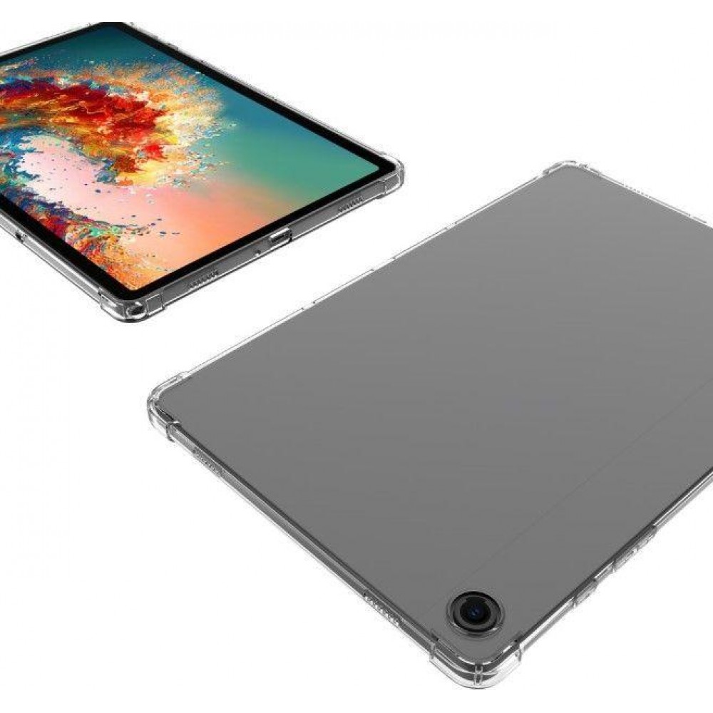 Galaxy Tab A9 Case Hülle - Gummi Transparent Silikon Gel Bumper Super Clear flexibel - Transparent