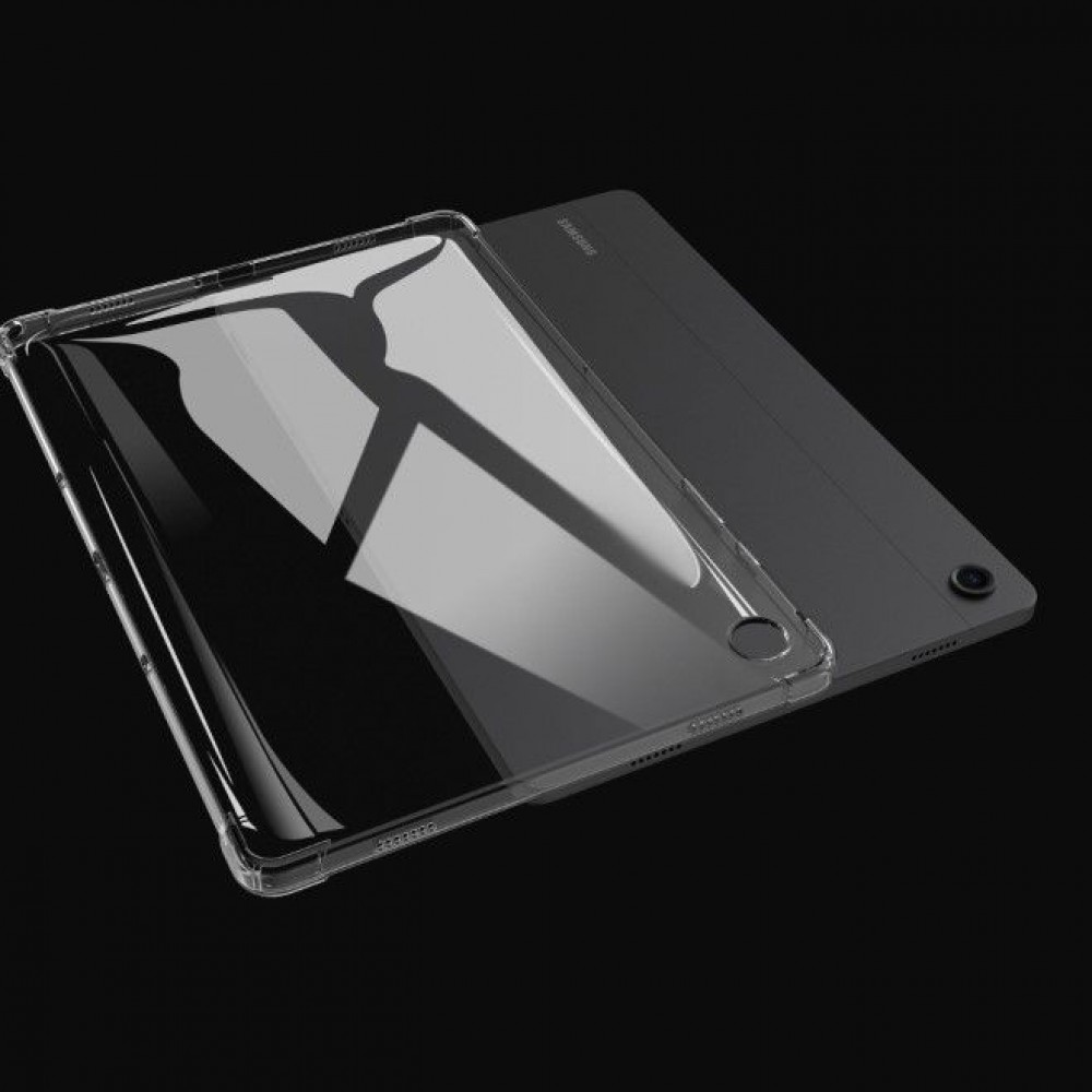Galaxy Tab A9 Case Hülle - Gummi Transparent Silikon Gel Bumper Super Clear flexibel - Transparent