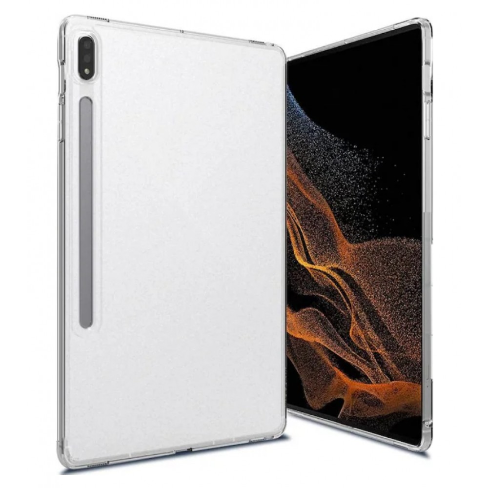 Galaxy Tab S9 / Tab S8 / Tab S7 Case Hülle - Gummi Transparent Silikon Gel Bumper Super Clear flexibel - Transparent