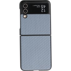 Galaxy Z Flip3 5G Case Hülle - Plastik 3D Texturen - Blau