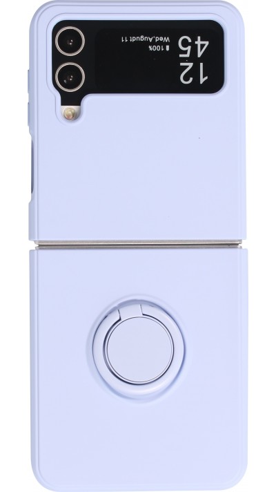Galaxy Z Flip4 Case Hülle - Soft Touch mit Ring - Hellviolett