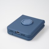 Galaxy Z Flip4 Case Hülle - Soft Touch mit Ring - Blau