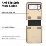 Galaxy Z Flip4 Case Hülle - Luxury Leder Ring - Violett