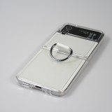 Galaxy Z Flip4 Case Hülle - Plastik mit Haltering - Transparent