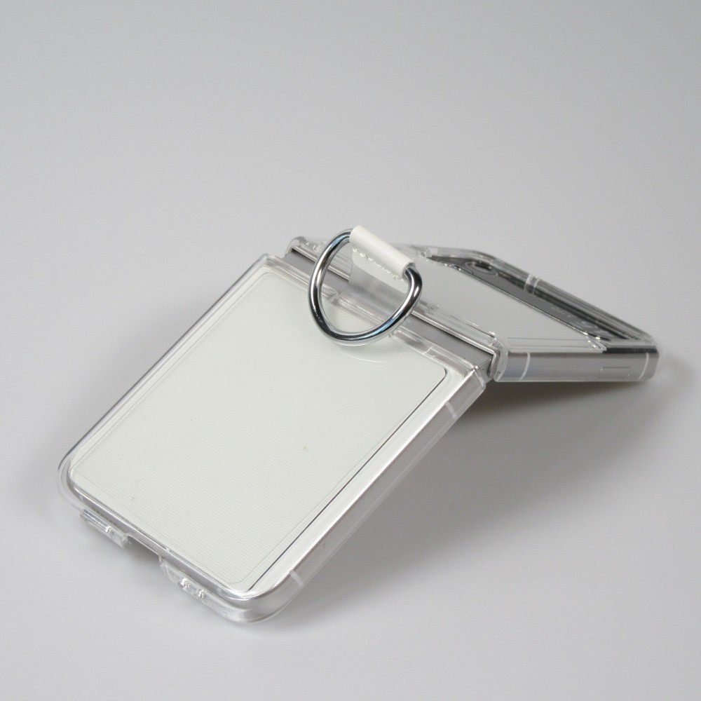 Galaxy Z Flip4 Case Hülle - Plastik mit Haltering - Transparent