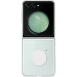 Samsung Galaxy Z Flip5 Case Hülle - Transparente Schutzhülle mit Ständer + 25W USB-C Ladegerät (Samsung Starter Pack)