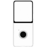 Samsung Galaxy Z Flip5 Case Hülle - Transparente Schutzhülle mit Ständer + 25W USB-C Ladegerät (Samsung Starter Pack)