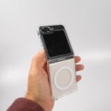 Samsung Galaxy Z Flip6 Case Hülle - Gummi transparent Bumper MagSafe kompatibel - Transparent