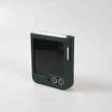 Galaxy Z Flip5 Case Hülle - Soft Touch mit Ring - Dunkelgrün