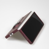 Samsung Galaxy Z Fold3 5G Case Hülle - Plastik mit Haltering - Burgundi