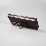 Samsung Galaxy Z Fold3 5G Case Hülle - Plastik mit Haltering - Burgundi