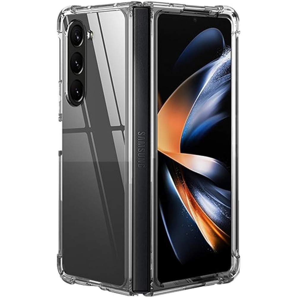 Case Hülle Samsung Galaxy Z Fold6 - Gummi Transparent Gel Bumper mit extra Schutz für Ecken Antischock
