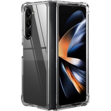 Case Hülle Samsung Galaxy Z Fold6 - Gummi Transparent Gel Bumper mit extra Schutz für Ecken Antischock