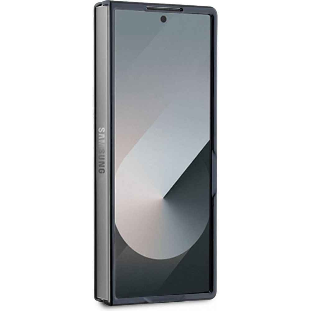Coque Samsung Galaxy Z Fold6 -  Karl Lagerfeld Saffiano avec Karl et Choupette logo métallique - Noir