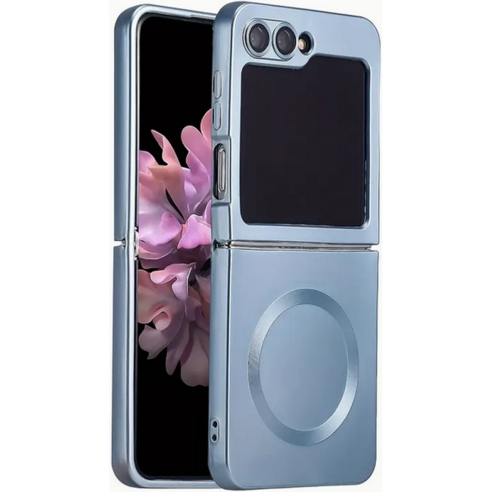 Galaxy Z Fold6 Case Hülle - Weiches faltbares Silikon mit MagSafe und Kameraschutz - Blau