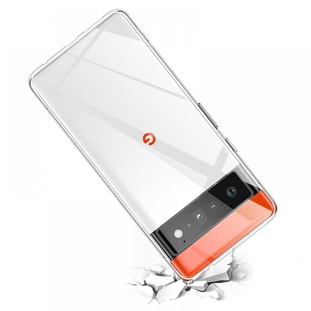 Hülle Google Pixel 6a - Gummi Transparent Silikon Gel Simple Super Clear flexibel