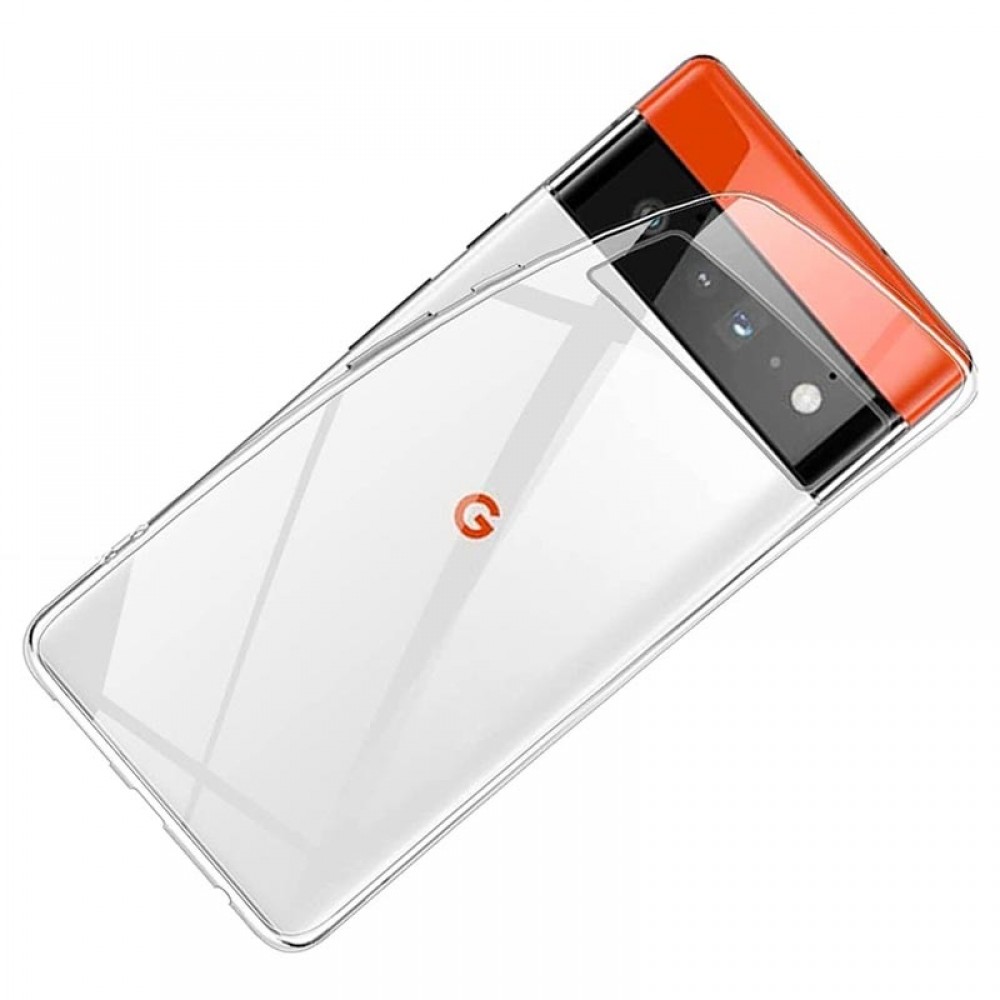Hülle Google Pixel 6a - Gummi Transparent Silikon Gel Simple Super Clear flexibel