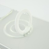 iPhone 14 Pro Max Case Hülle - mit Kamera-Slider und Ring - Weiss