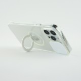 iPhone 14 Pro Max Case Hülle - mit Kamera-Slider und Ring - Weiss