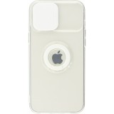 iPhone 14 Pro Max Case Hülle - mit Kamera-Slider und Ring - Weiss