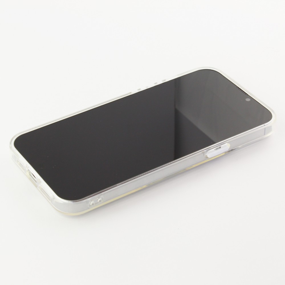 iPhone 14 Pro Max Case Hülle - mit Kamera-Slider und Ring - Weiss