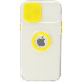 Coque iPhone 14 Pro - Caméra clapet avec anneau jaune