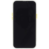 Coque iPhone 14 Pro - Caméra clapet avec anneau jaune