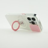 iPhone 14 Pro Max Case Hülle - mit Kamera-Slider und Ring - Rosa