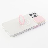 iPhone 14 Pro Max Case Hülle - mit Kamera-Slider und Ring - Rosa