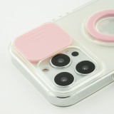 iPhone 14 Pro Max Case Hülle - mit Kamera-Slider und Ring - Rosa
