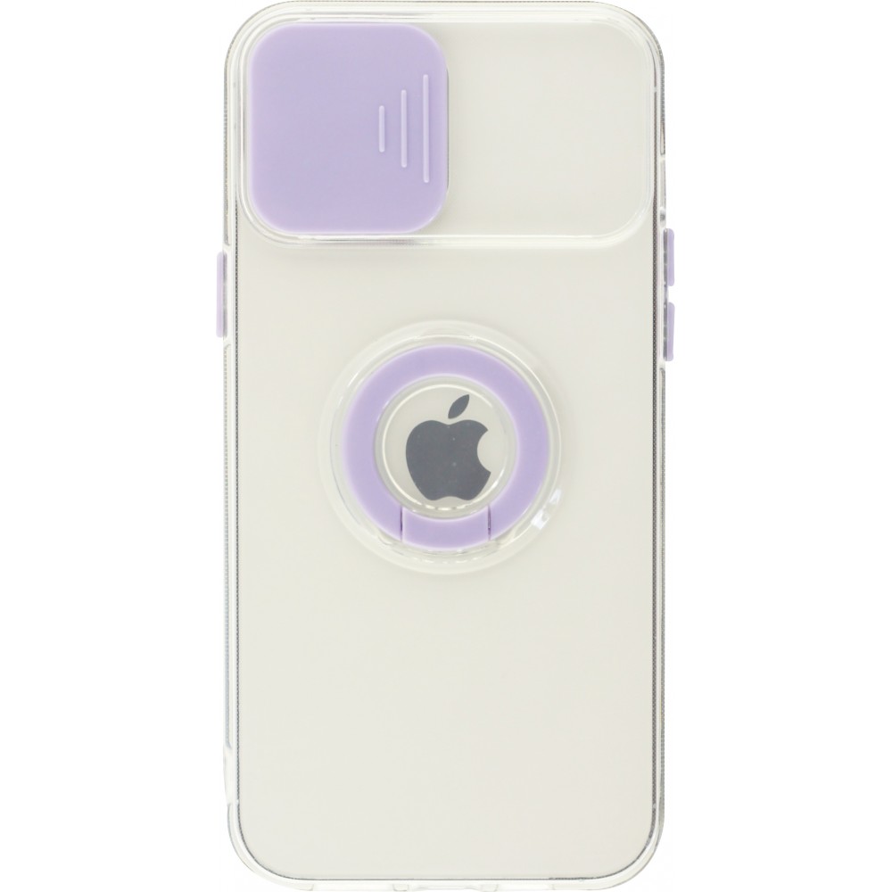 Coque iPhone 13 Pro Max - Caméra clapet avec anneau - Violet