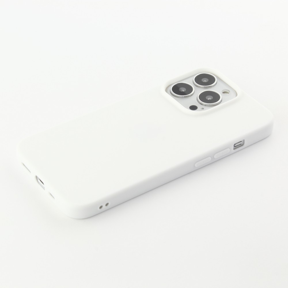 Hülle iPhone 15 Pro Max - Silicone Mat - Weiss