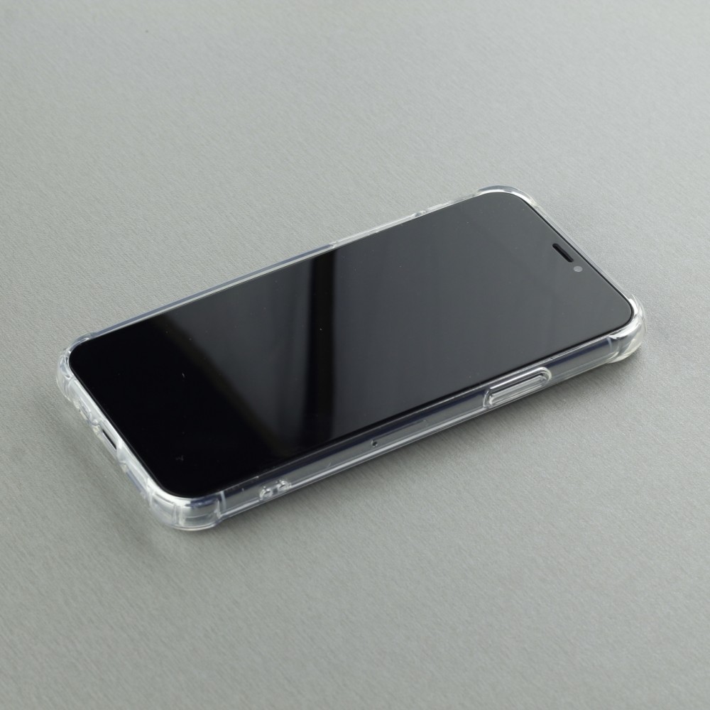 Hülle iPhone 12 Pro Max - Bumper Glass TPU Anti-Schock mit Acryl - Transparent