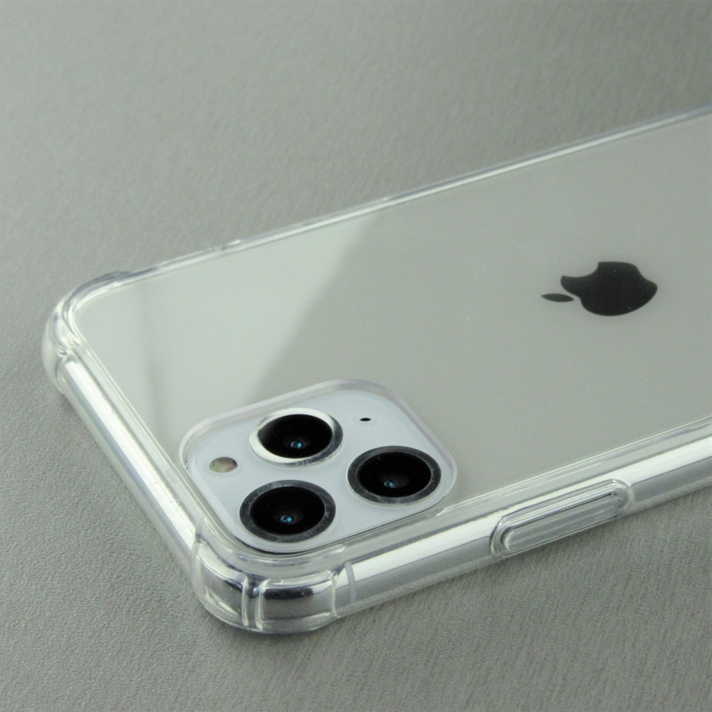 Hülle iPhone 12 Pro Max - Bumper Glass TPU Anti-Schock mit Acryl - Transparent