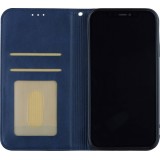 Hülle iPhone 16e - Flip Geometrisch blau